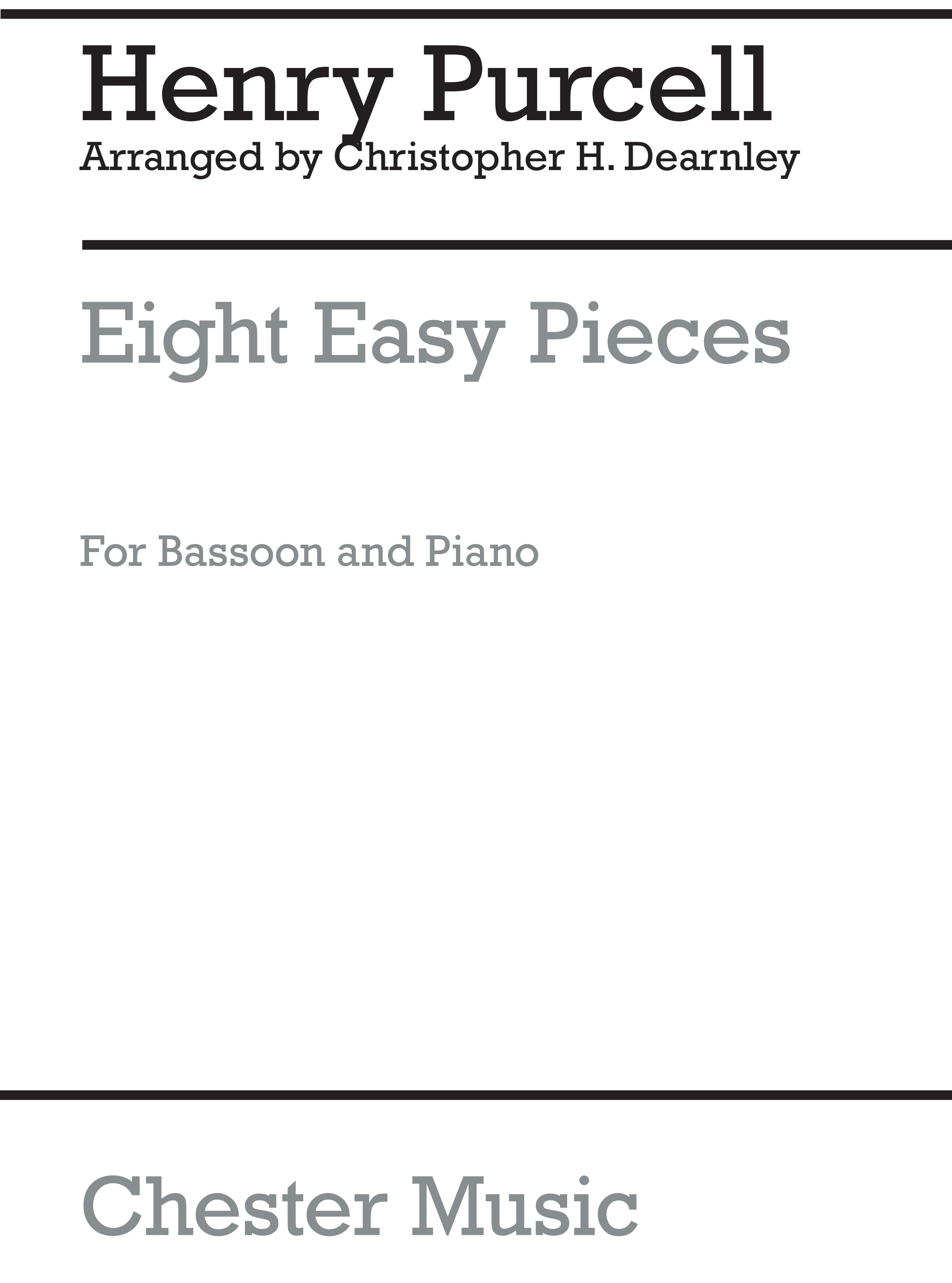 Christopher Dearnley: 8 Easy Pieces Bassoon And Piano: Bassoon: Instrumental