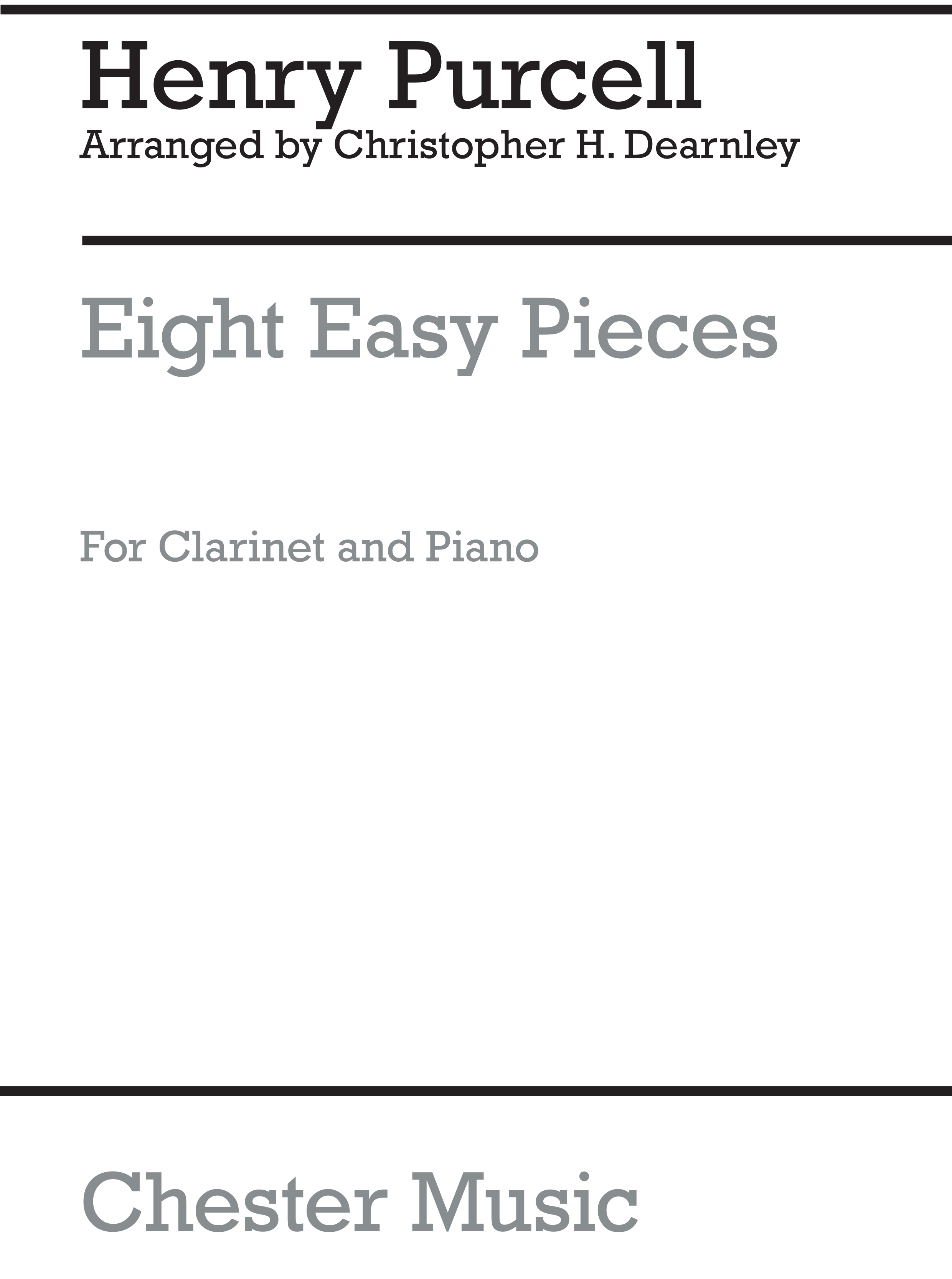 Christopher Dearnley: 8 Easy Pieces Clarinet And Piano: Clarinet: Instrumental
