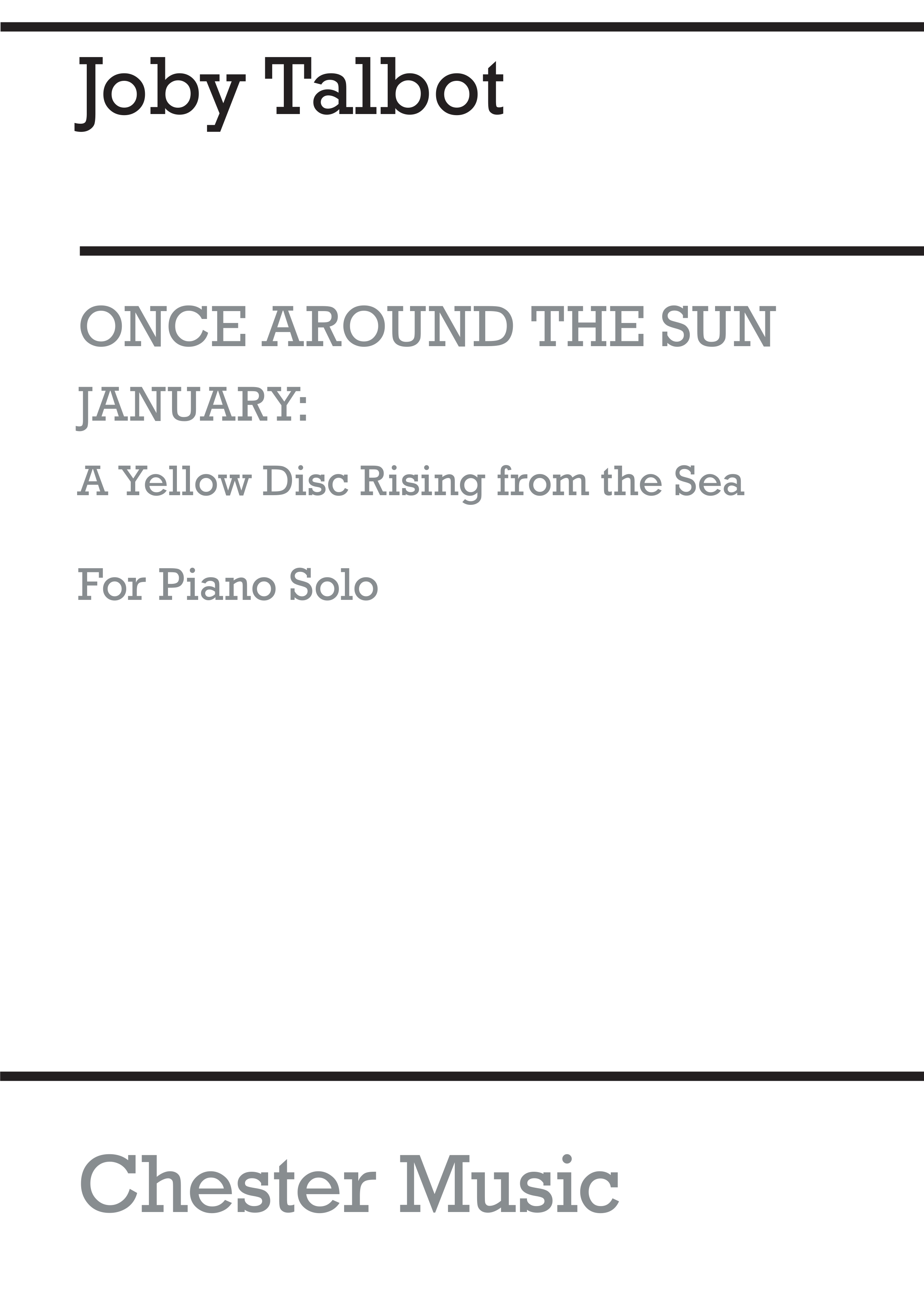 Joby Talbot: January A Yellow Disc Rising From The Sea: Piano: Instrumental Work