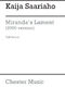 Kaija Saariaho: Miranda's Lament 2000 (Score/Vocal Score): Chamber Ensemble: