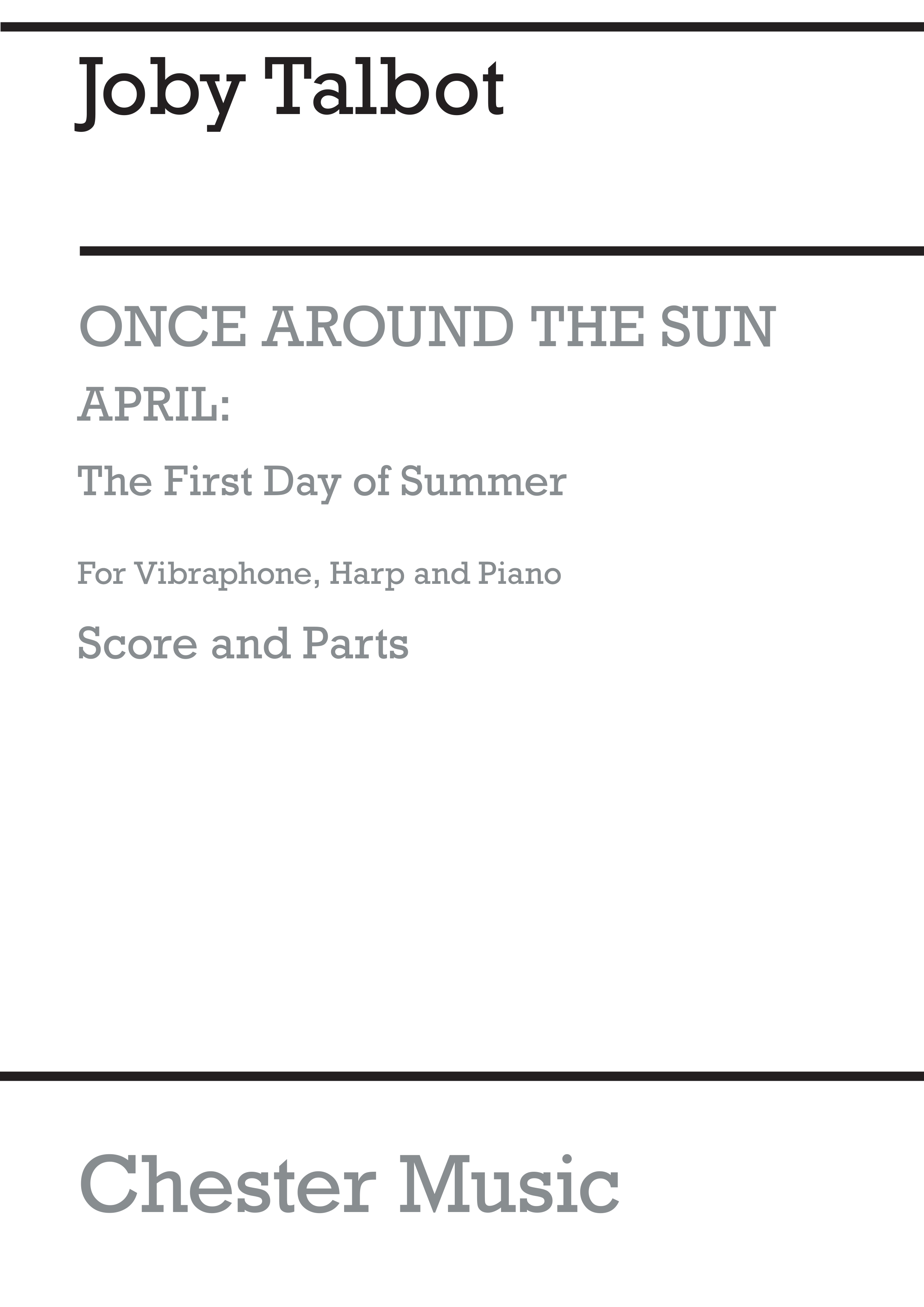 Joby Talbot: First Day Of Summer: Chamber Ensemble: Score and Parts