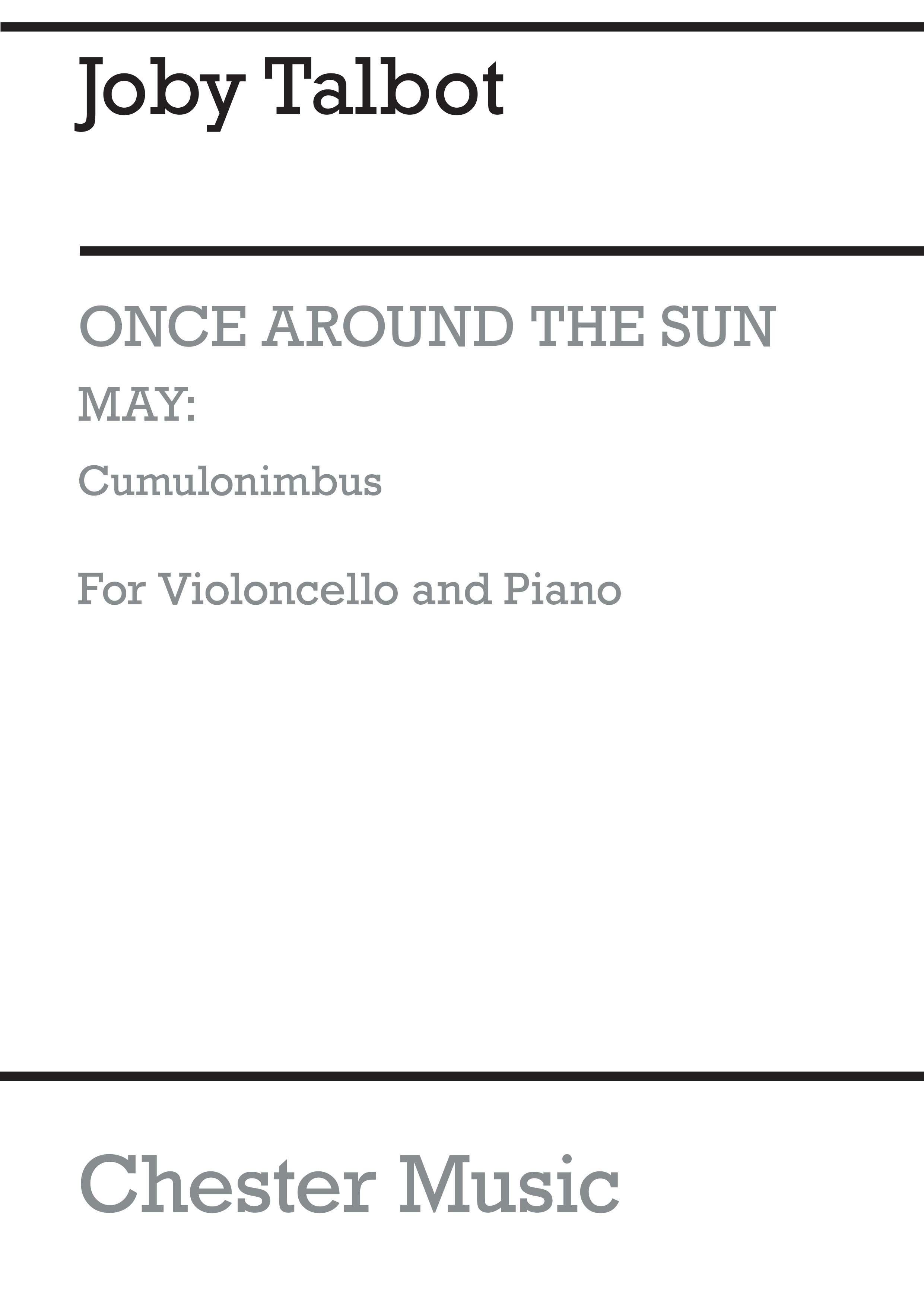 Joby Talbot: Cumulonimbus: Cello: Instrumental Work