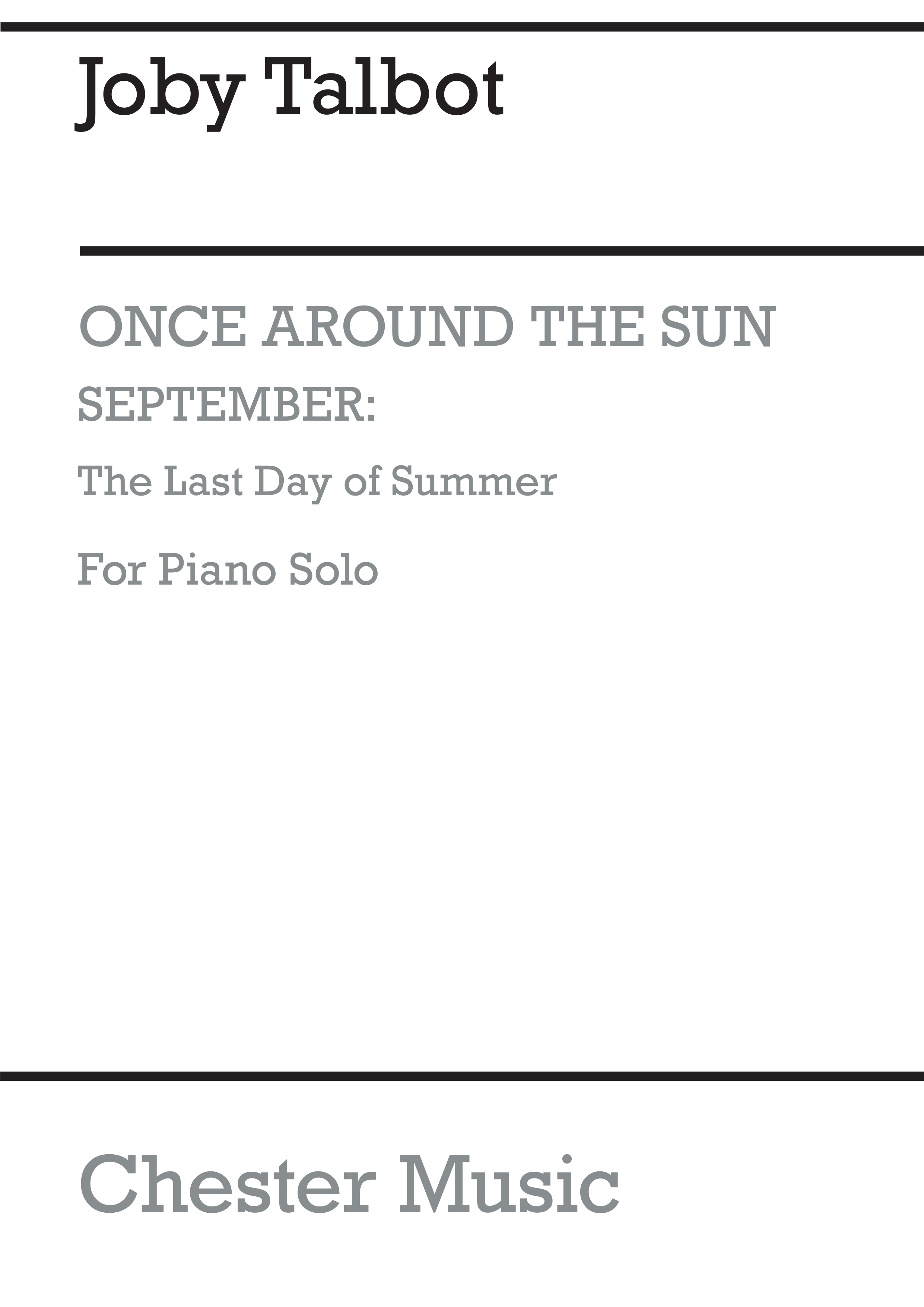 Joby Talbot: September - The Last Day of Summer: Piano: Instrumental Work