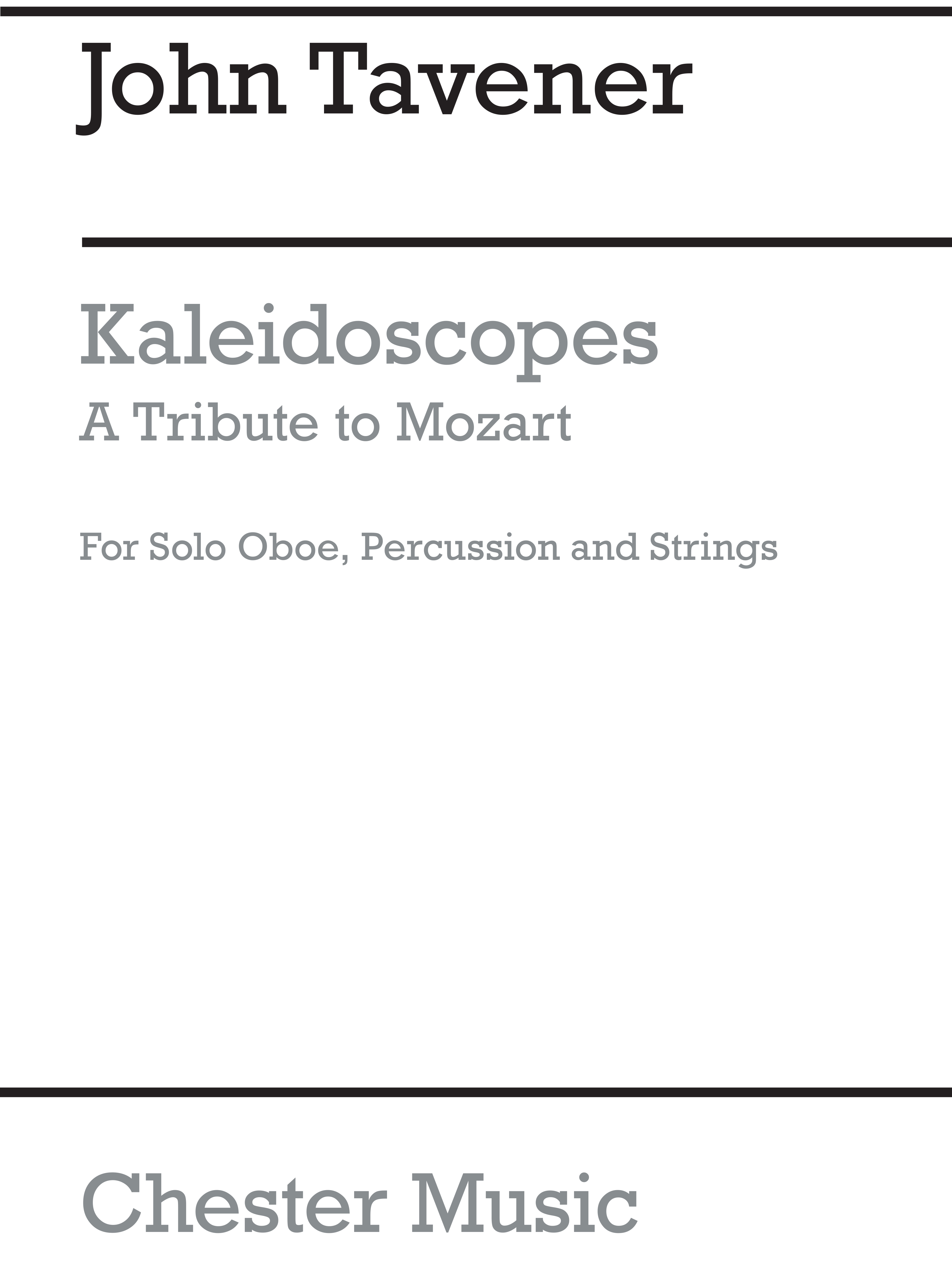 John Tavener: Kaleidoscopes: Oboe: Score