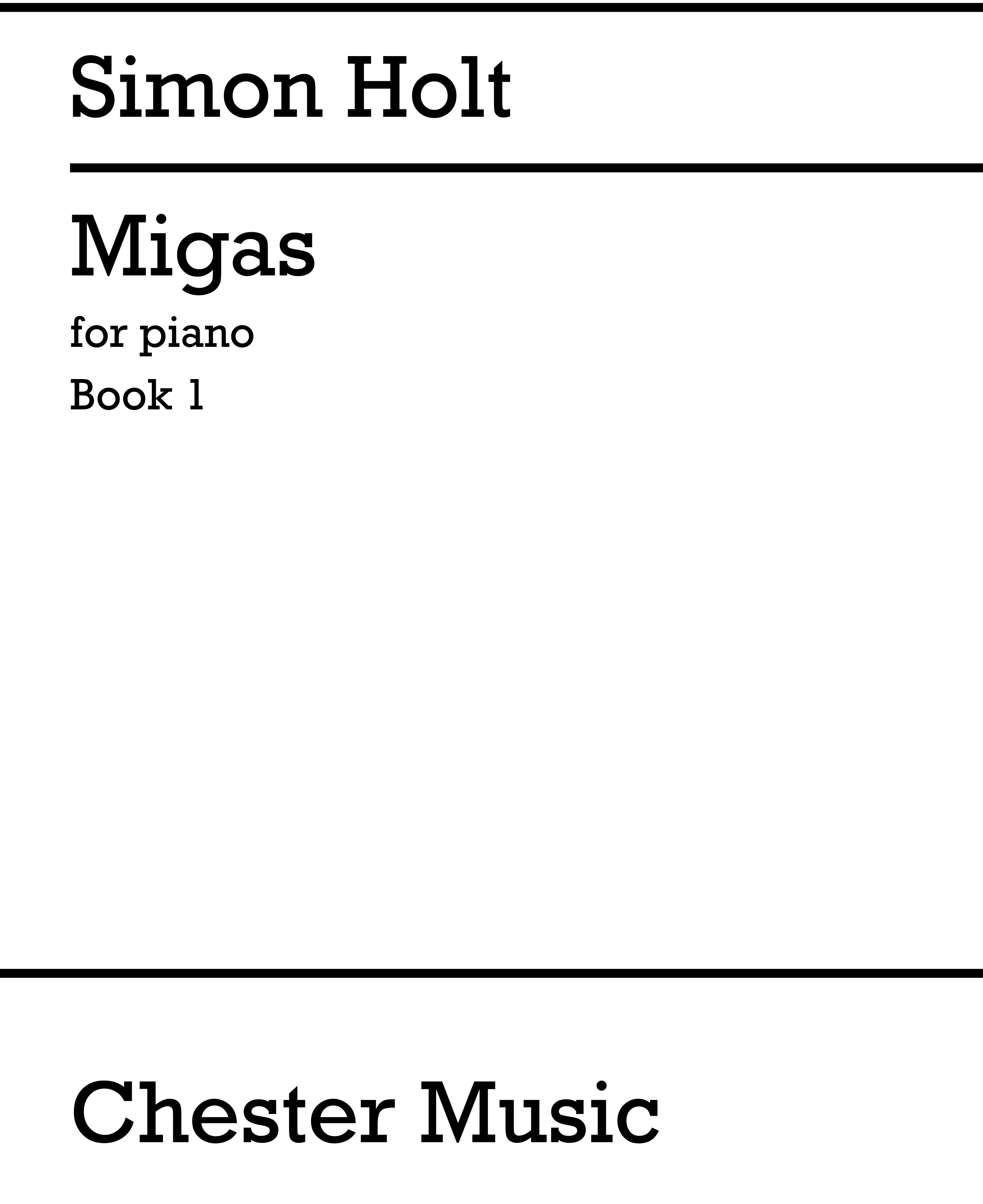 Simon Holt: Migas - Book 1: Piano: Instrumental Work