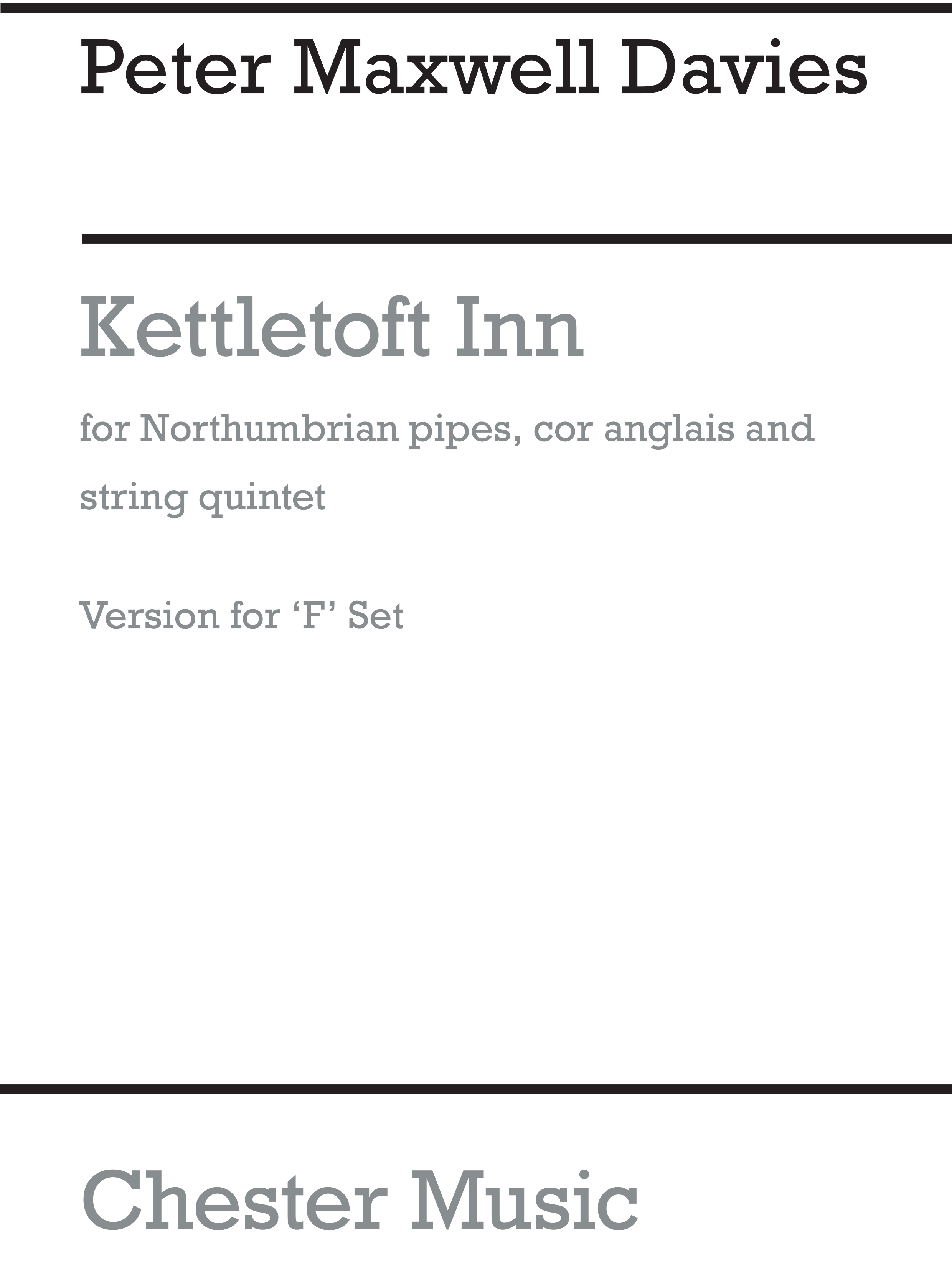 Peter Maxwell Davies: Kettletoft Inn (Version For F Set): Score