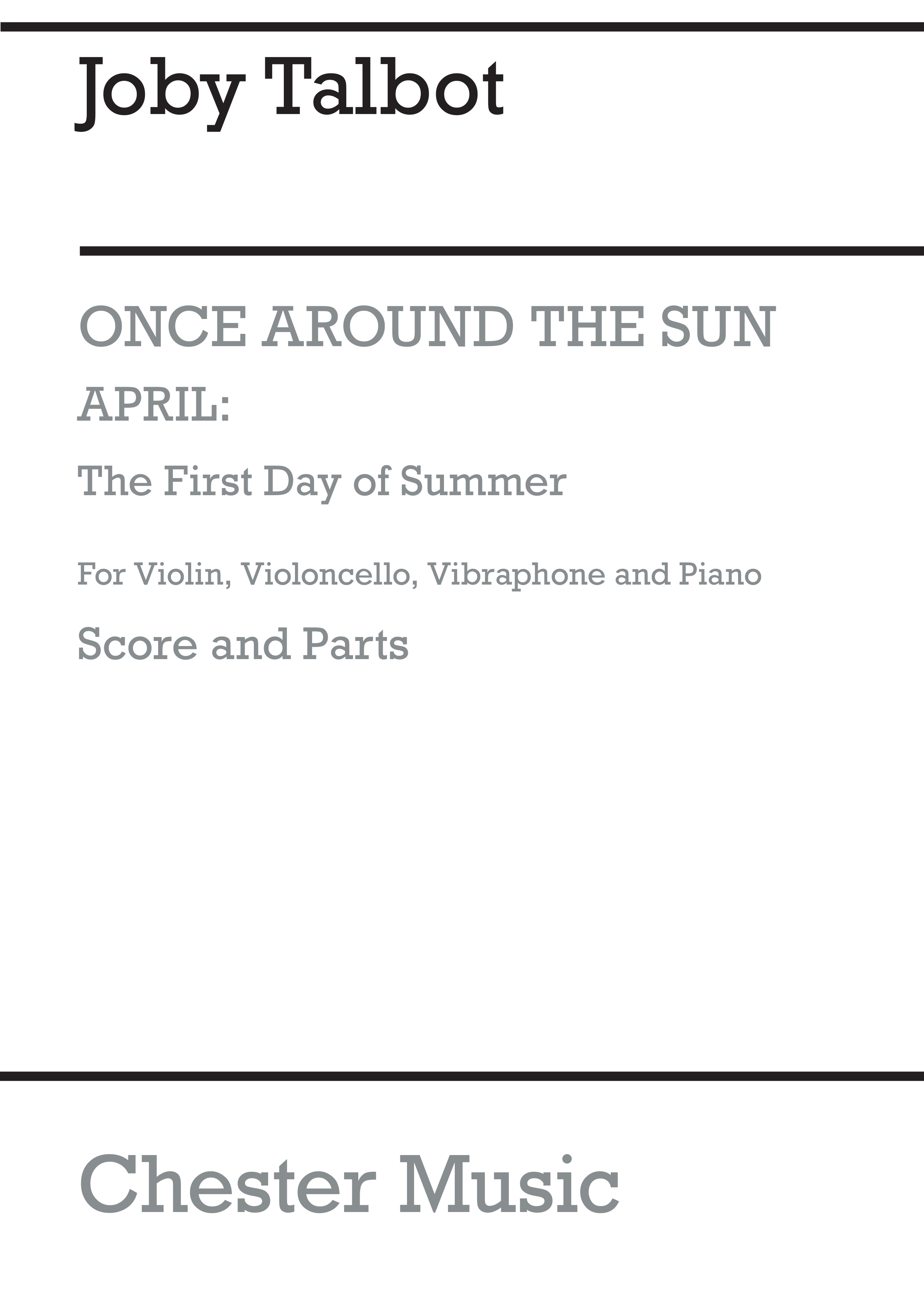 Joby Talbot: First Day Of Summer: Ensemble: Score and Parts