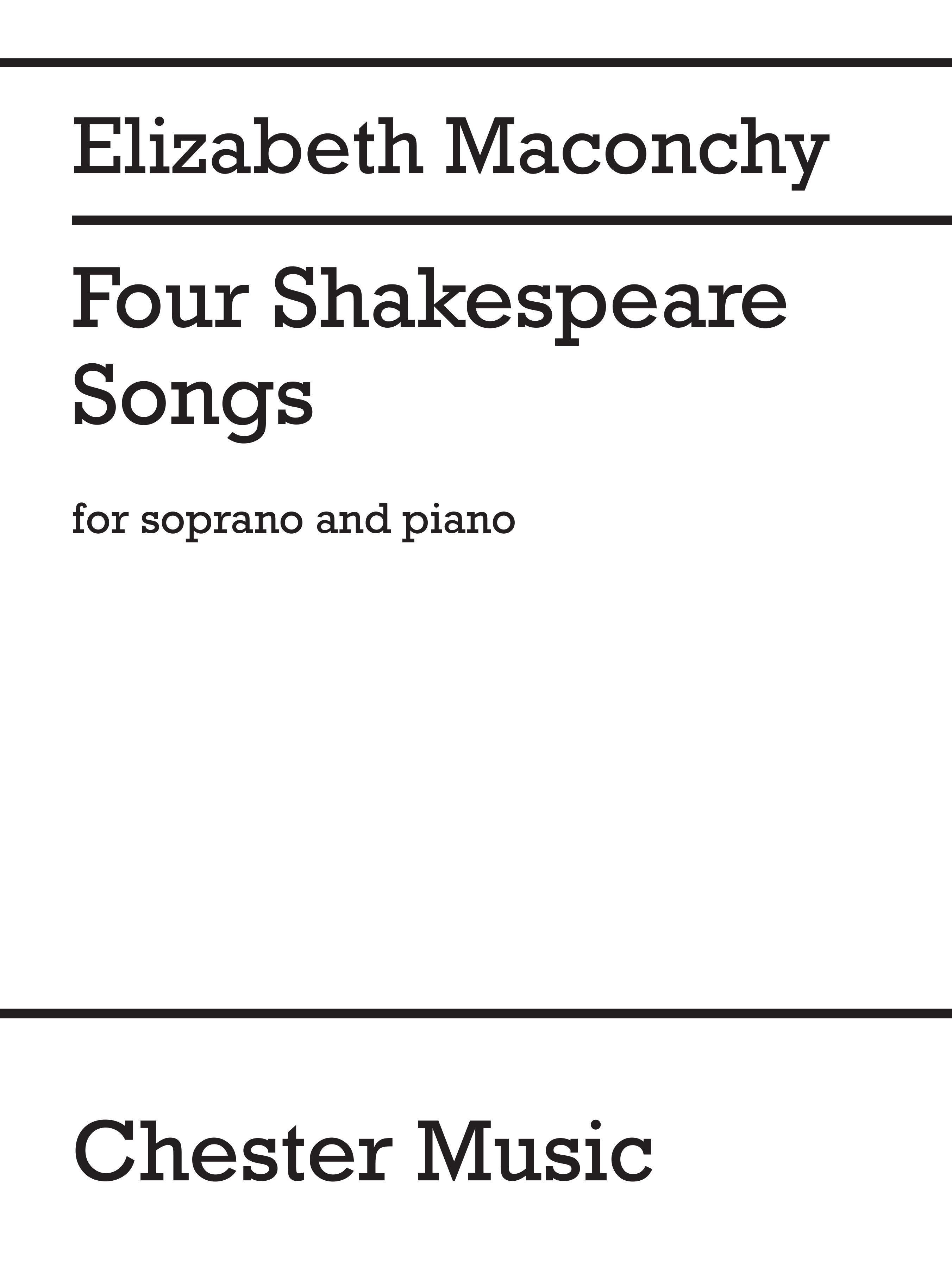 Elizabeth Maconchy: Four Shakespeare Songs: Soprano: Vocal Score