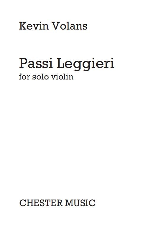 Kevin Volans: Passi Leggieri: Violin: Instrumental Work