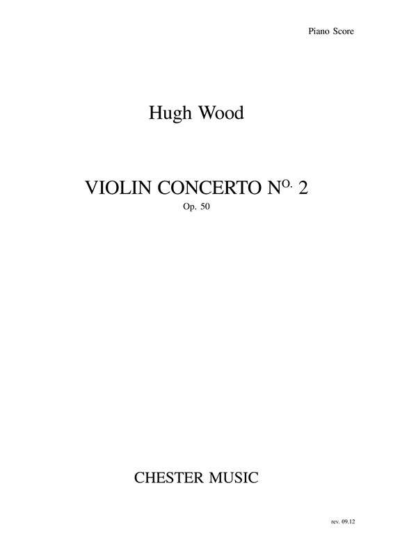 Hugh Wood: Violin Concerto No.2 Op.50 (Violin/Piano): Violin: Instrumental Work