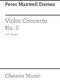 Peter Maxwell Davies: Violin Concerto No.2: Orchestra: Score