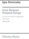Igor Stravinsky: Four Russian Peasant Songs - 1954 Version: Vocal Duet: Vocal