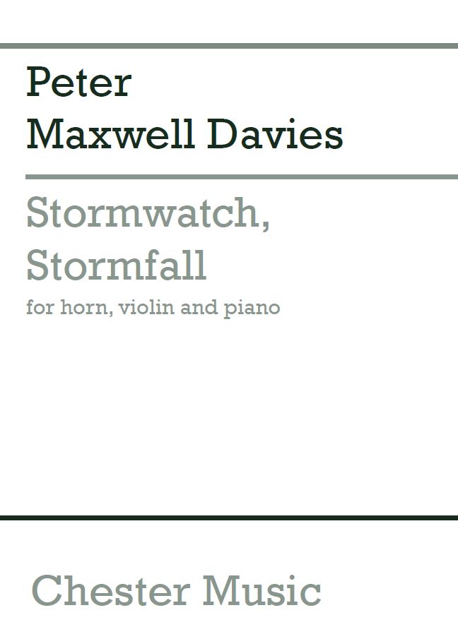 Peter Maxwell Davies: Stormwatch  Stormfall: Chamber Ensemble: Score and Parts