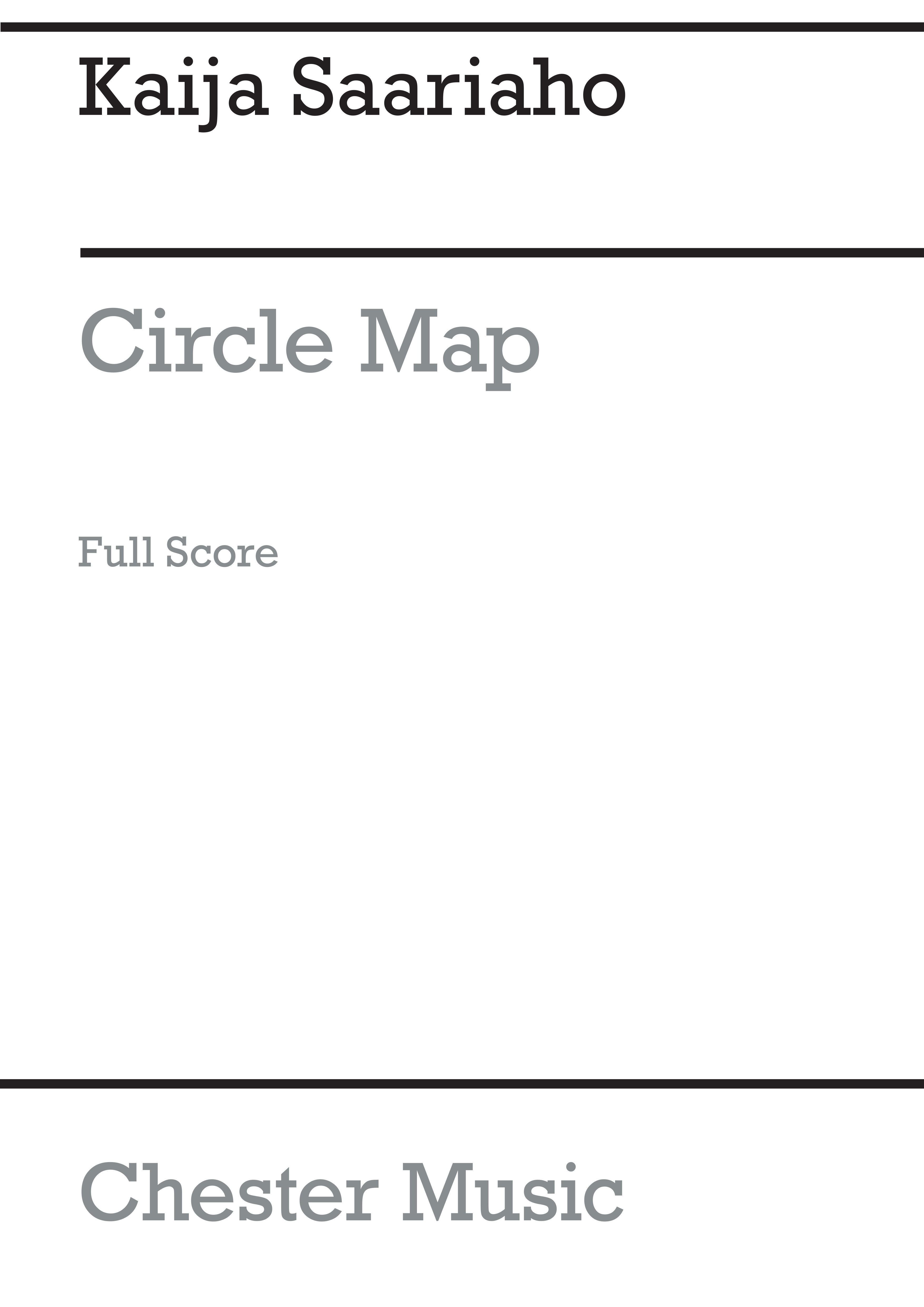 Kaija Saariaho: Circle Map For Orchestra and Electronics: Orchestra: Score