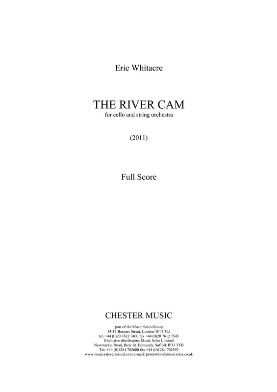 Eric Whitacre Julian Lloyd Webber: The River Cam: Cello: Score