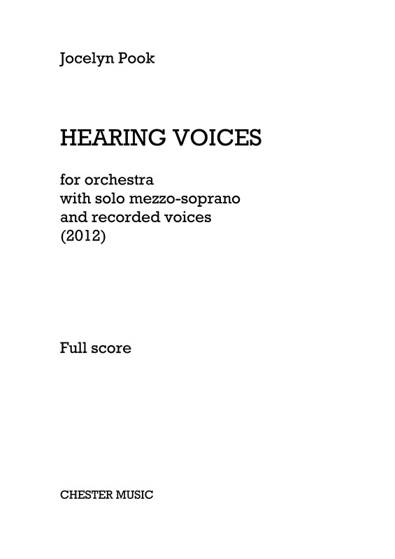Jocelyn Pook: Hearing Voices: Mezzo-Soprano: Score