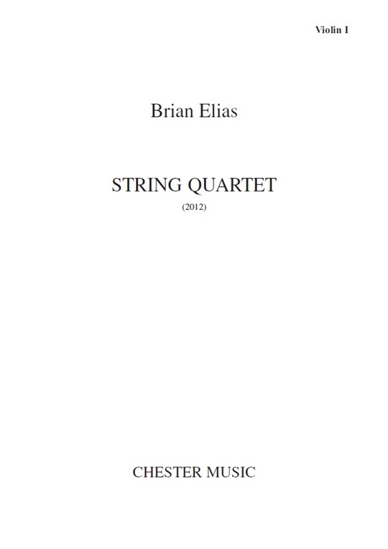 Brian Elias: String Quartet: String Quartet: Parts