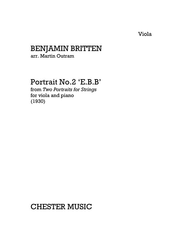 Benjamin Britten: Portrait No.2 E.B.B: Viola: Instrumental Work