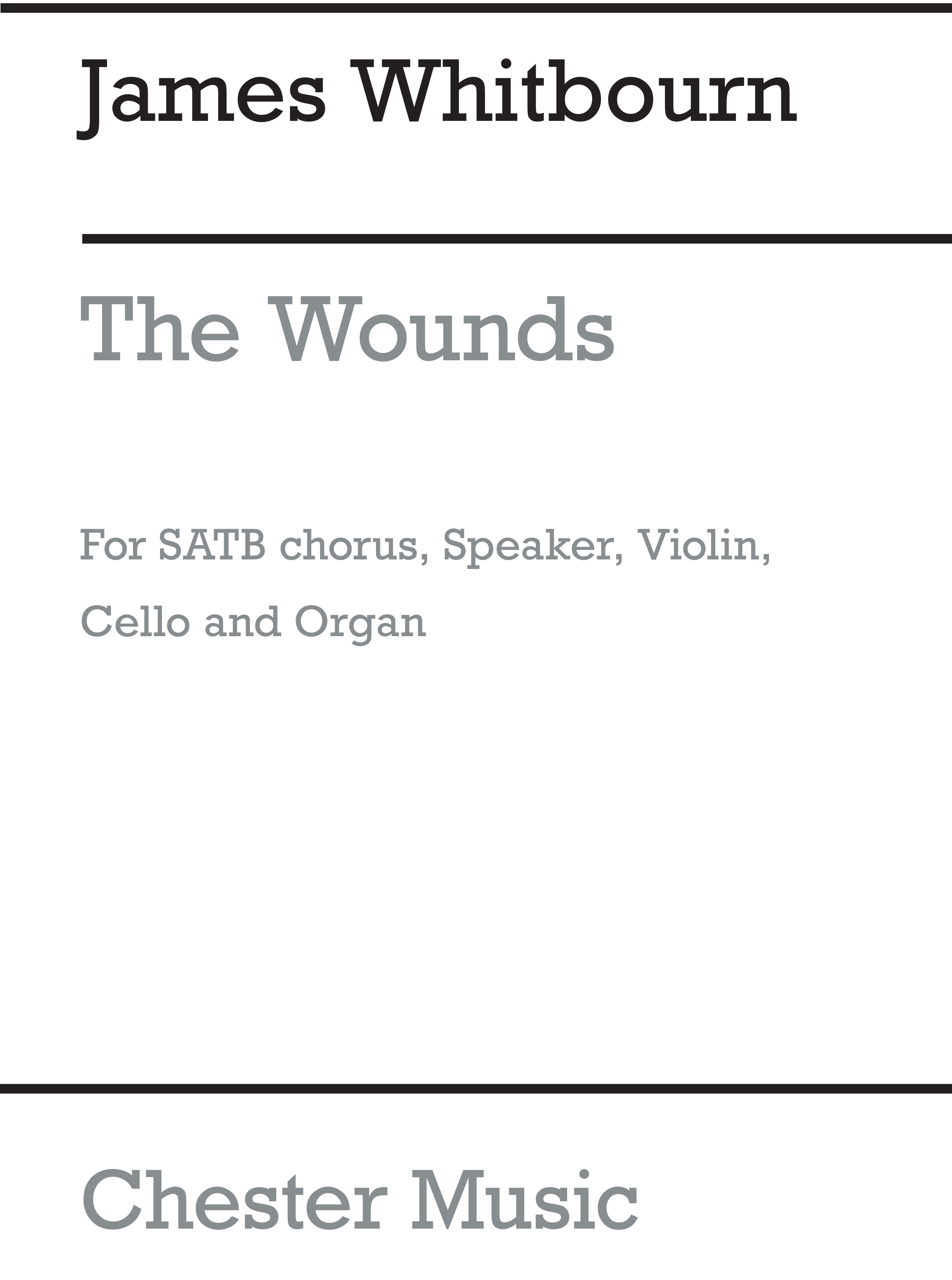 James Whibourn: The Wounds: SATB: Score