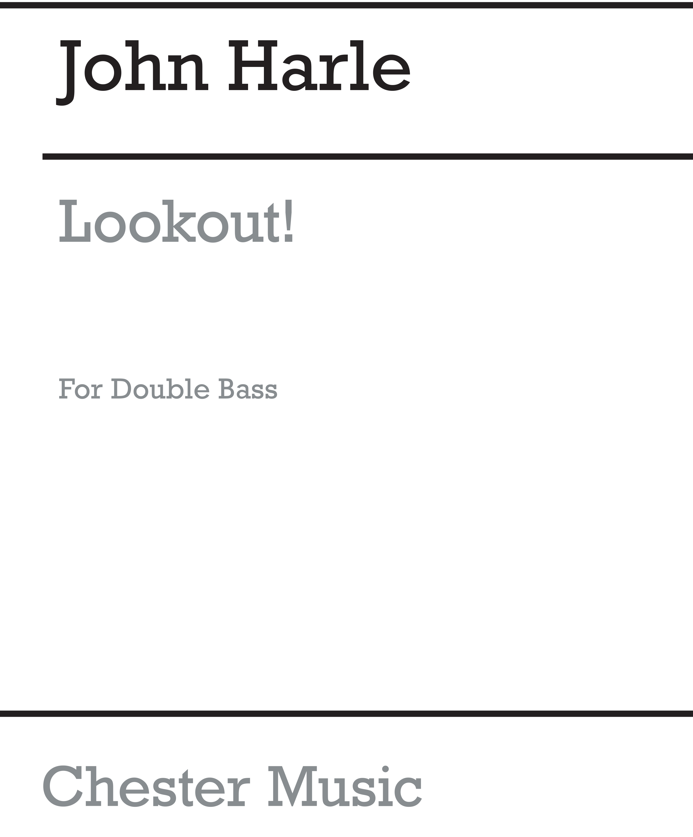 John Harle: Lookout!: Soprano Saxophone: Parts