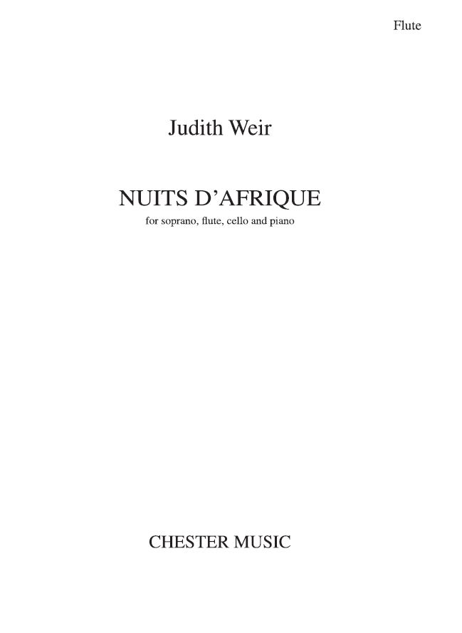 Judith Weir: Nuits d'Afrique: Chamber Ensemble: Parts