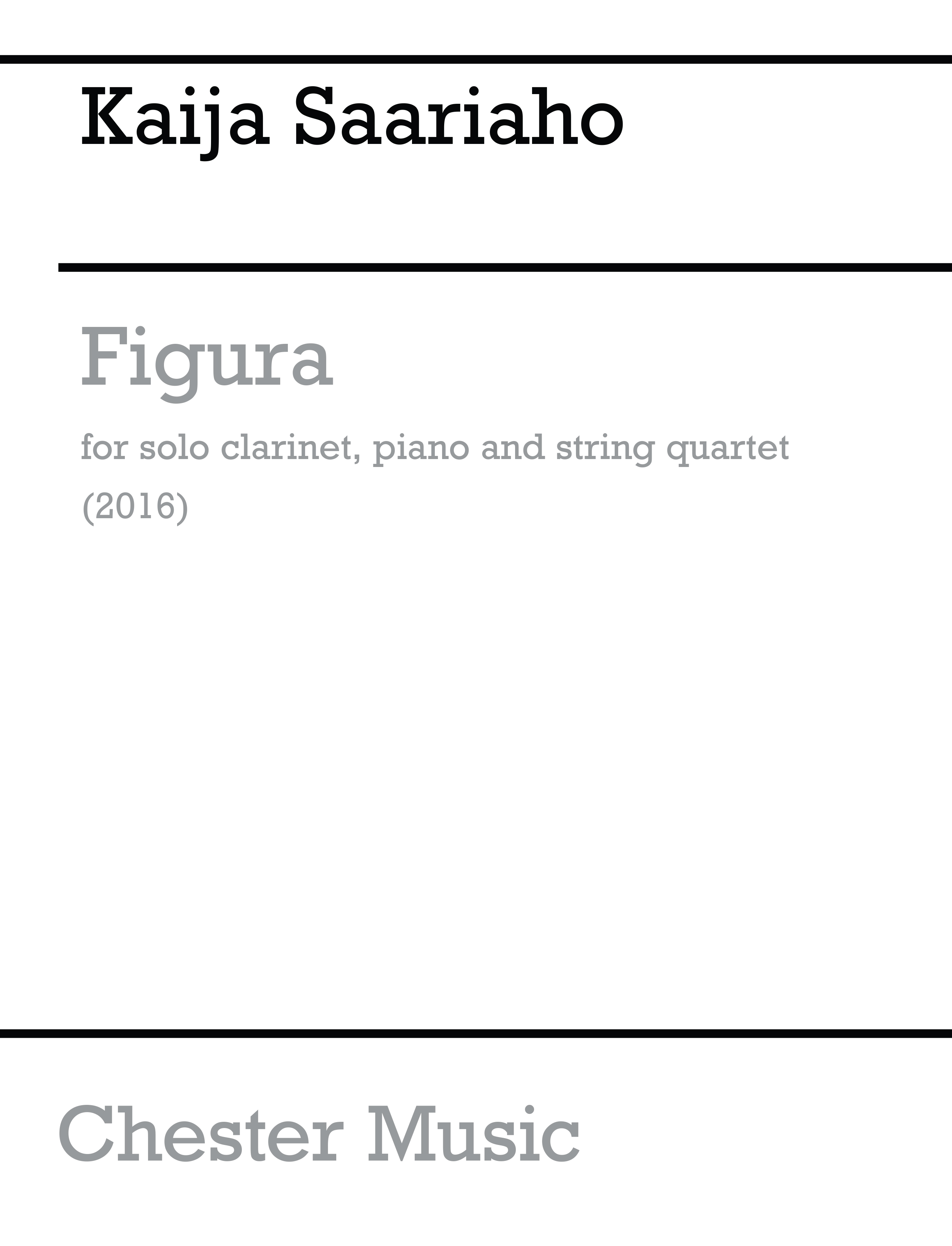 Kaija Saariaho: Figura: Chamber Ensemble: Score and Parts