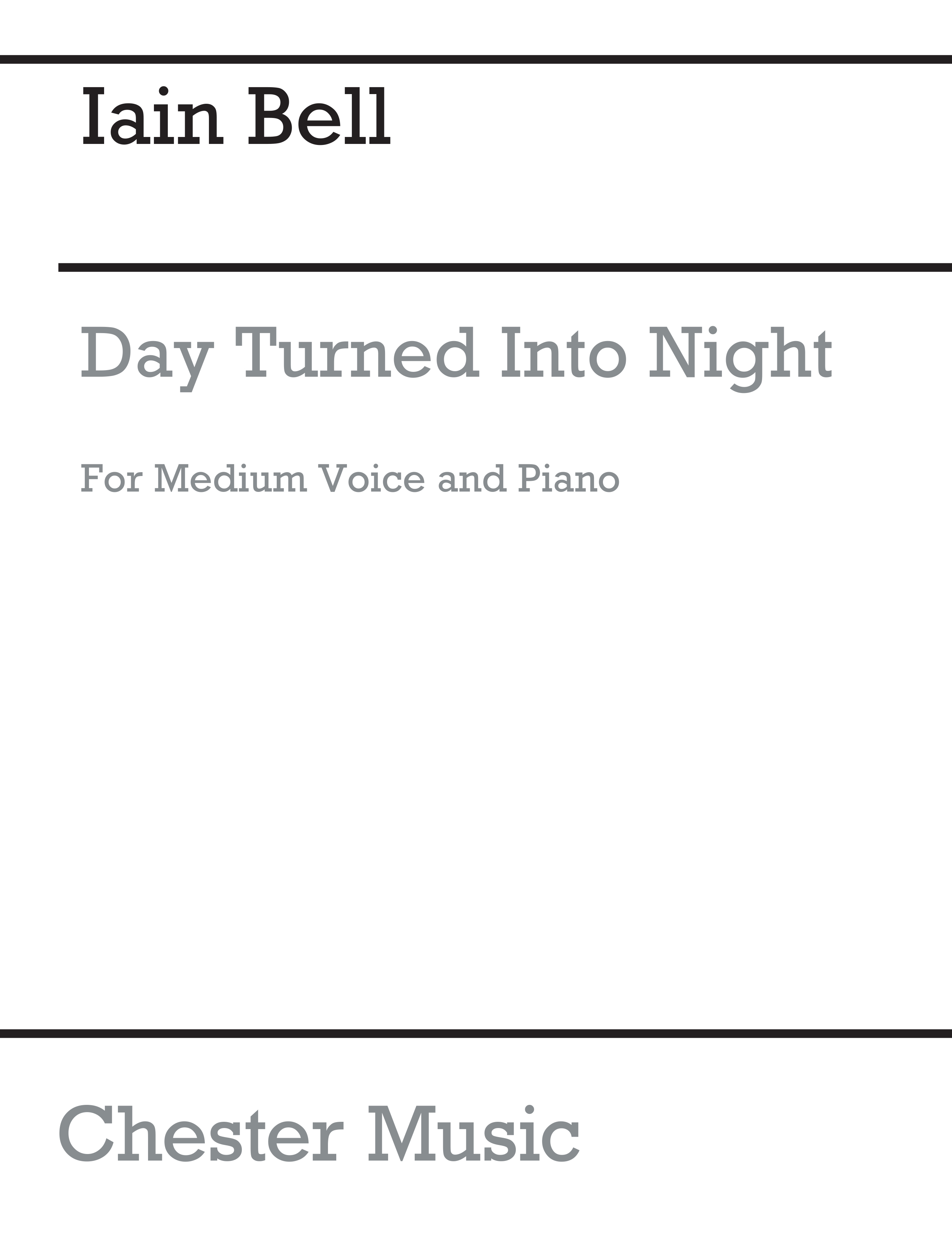 Iain Bell: Day Turned Into Night: Mezzo-Soprano: Vocal Work