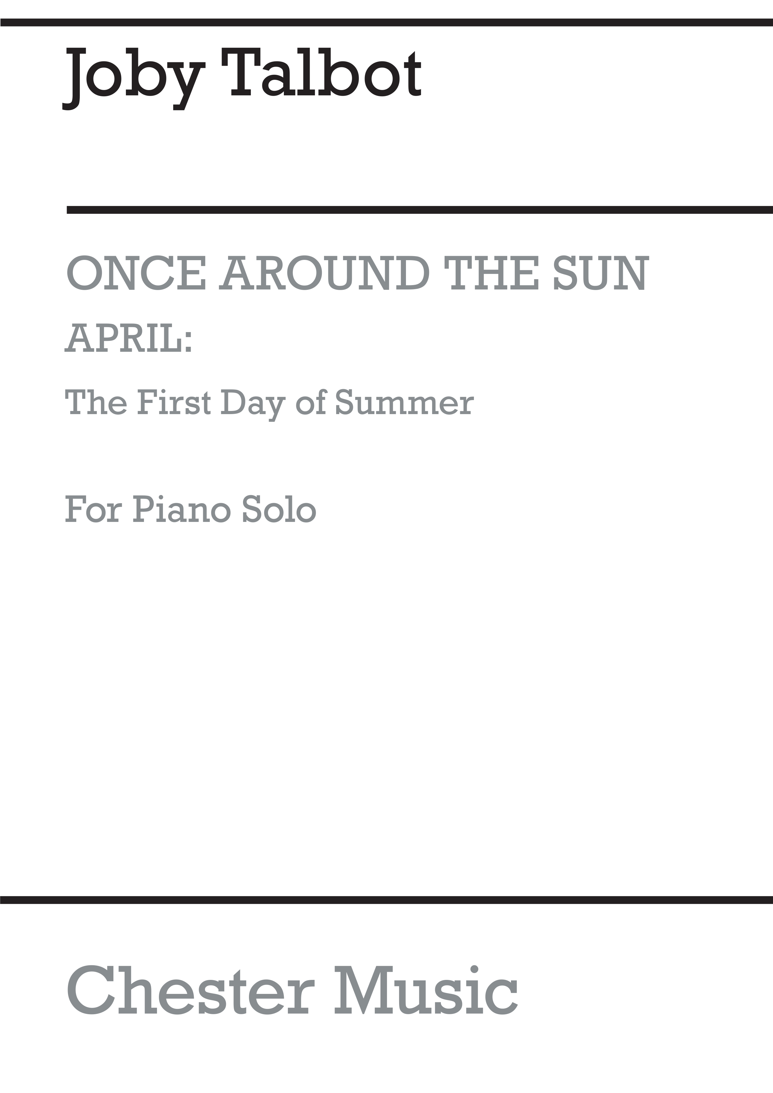Joby Talbot: April - The First Day of Summer: Piano: Instrumental Work