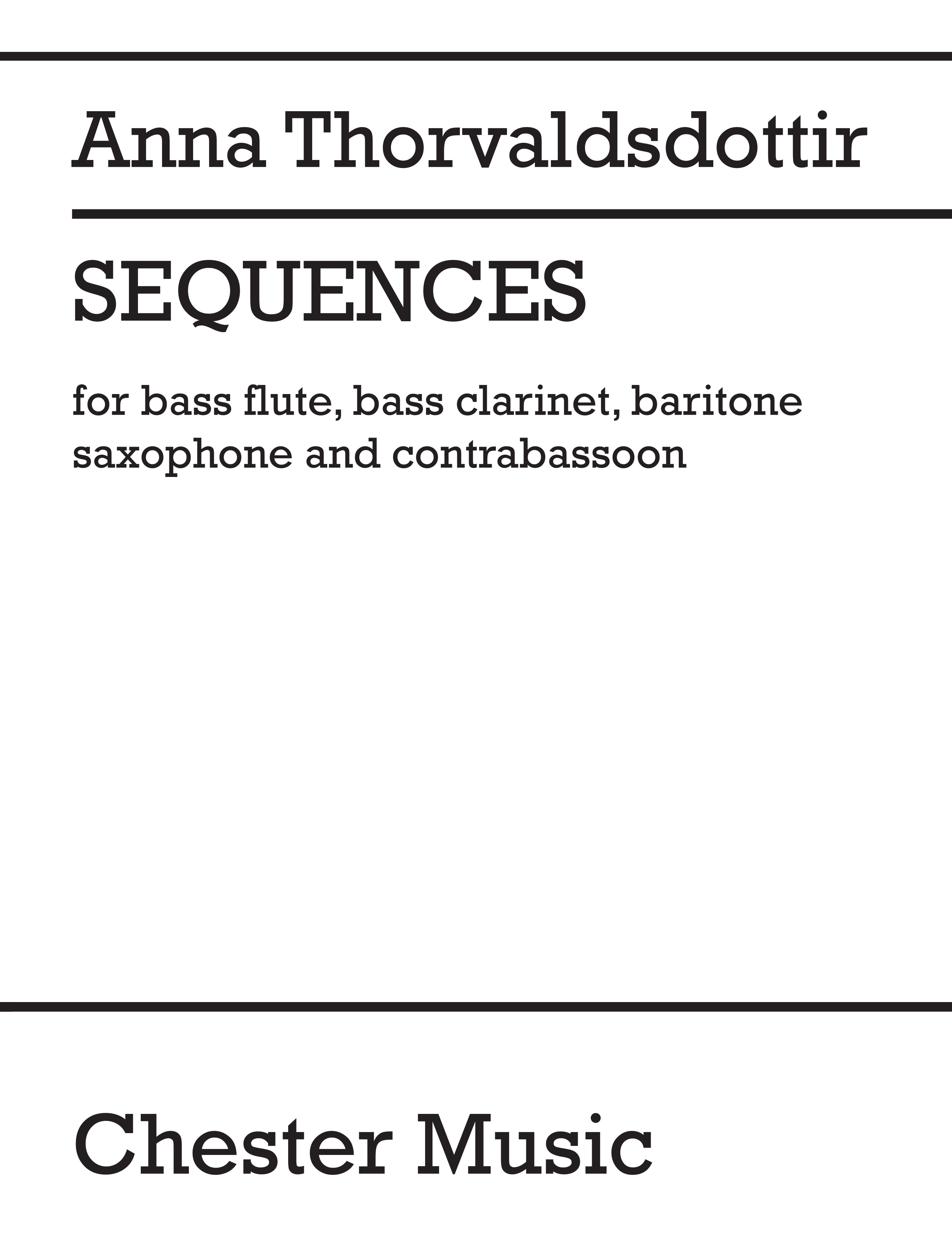 Anna Thorvaldsdottir: Sequences (Score/Parts): Ensemble: Score and Parts