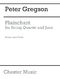 Peter Gregson: Plainchant: String Quartet: Score and Parts