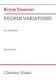 Bryce Dessner: People Variations: Chamber Ensemble: Study Score