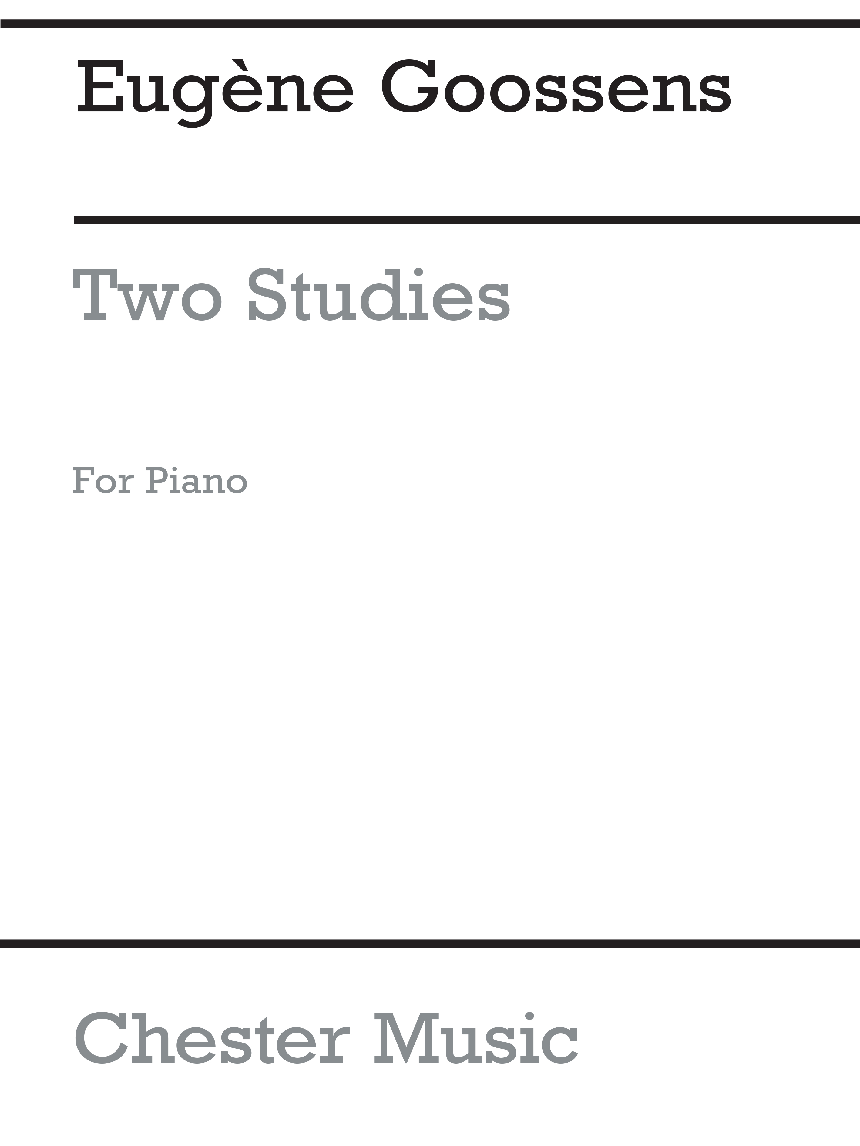 Eugene Goossens: Two Studies For Piano Op.38: Piano: Study