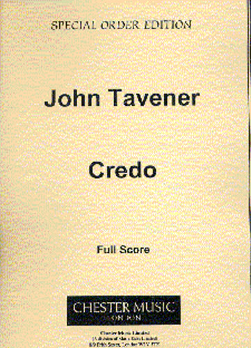 John Tavener: Credo: Tenor & SATB: Score