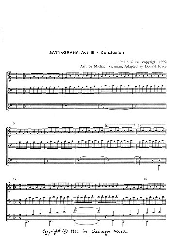 Philip Glass: Satyagraha Act 3 - Conclusion: Organ: Instrumental Work