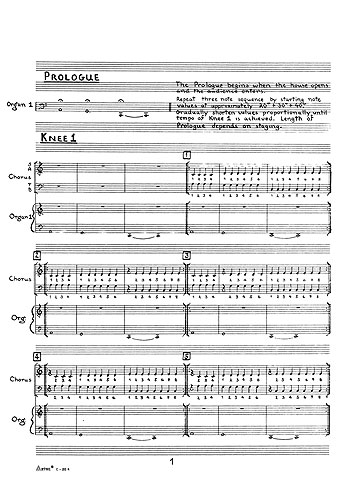 Grunde rustfri Ærlighed Sheet Music : Philip Glass: Einstein On The Beach: Opera: Score