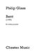 Philip Glass: Bent: String Quartet: Score and Parts