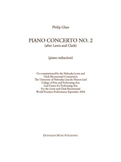 Philip Glass: Piano Concerto No 2: Piano: Score