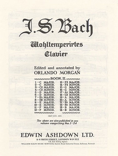 Johann Sebastian Bach: Prelude and Fugue No. 20 In A Minor: Piano: Instrumental