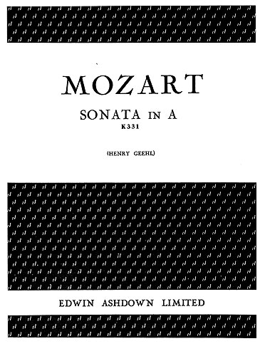 Wolfgang Amadeus Mozart: Sonata In A K331: Piano: Instrumental Work