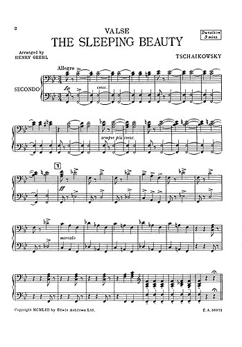 Pyotr Ilyich Tchaikovsky: The Sleeping Beauty: Piano Duet: Instrumental Album