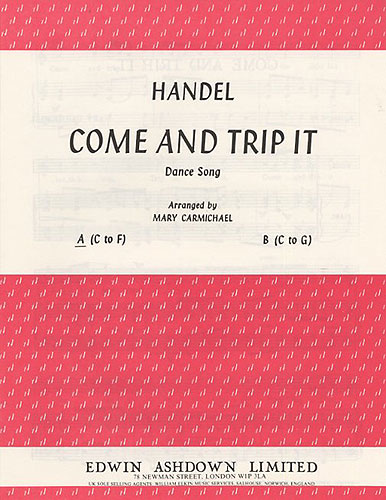 Georg Friedrich Händel: Come and Trip It In A Minor: Medium Voice: Instrumental