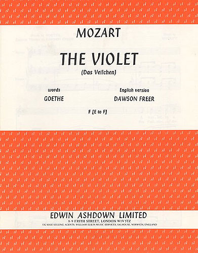 Wolfgang Amadeus Mozart: The Violet: Voice: Vocal Work