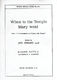 Johannes Eccard: When To The Temple Mary Went: SATB: Vocal Score