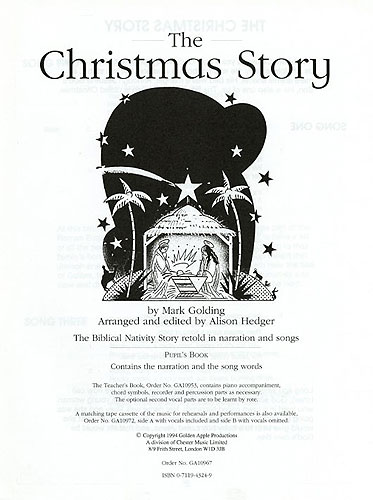 Mark Golding: The Christmas Story: Piano  Vocal  Guitar: Script