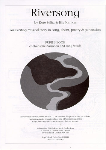 Jilly Jarman Kate Stilitz: Riversong: Piano  Vocal  Guitar: Script