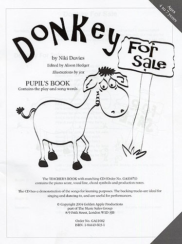 Niki Davies: Donkey For Sale: Piano  Vocal  Guitar: Classroom Musical