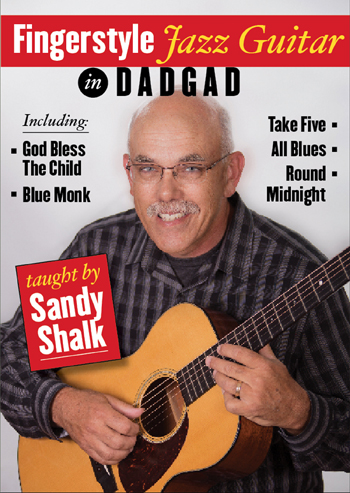 Sandy Shalk: Fingerstyle Jazz Guitar In Dadgad: Guitar: Instrumental Tutor