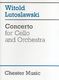 Witold Lutoslawski: Concerto For Cello And Orchestra: Cello: Score