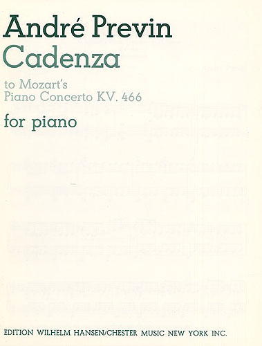 Andr Previn Wolfgang Amadeus Mozart: Cadenza: Piano: Instrumental Work