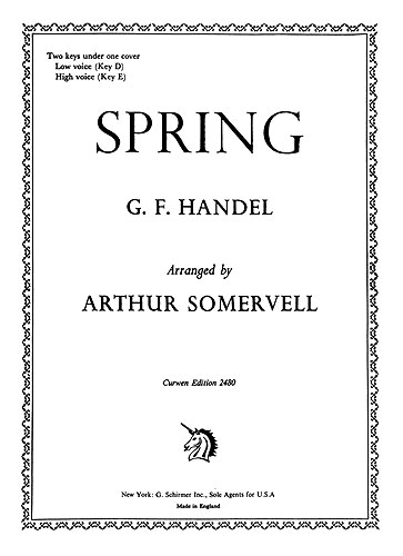 Georg Friedrich Händel: Spring: Voice: Score